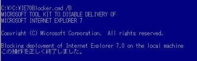 Internet Explorer 7 Blocker Toolkitのインストール