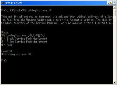 /H オプションでヘルプを表示しました