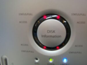 TeraStationで赤ランプ点滅