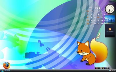 フォクすけ壁紙2009年2月 フォクすけ壁紙2009年2月