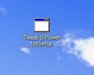 TweakUiPowertoySetup.exe を実行 TweakUiPowertoySetup.exe を実行