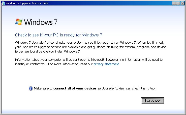 Windows 7 Upgrade Advisor Windows 7 Upgrade Advisor